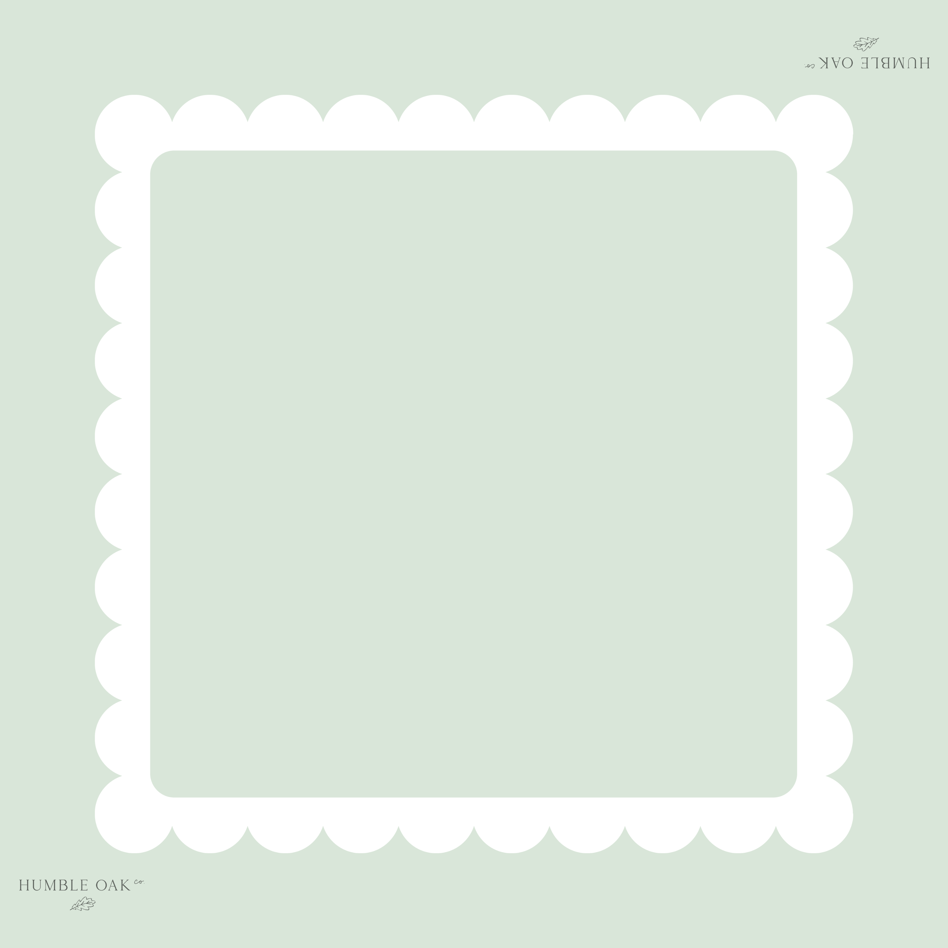 The Pale Eucalyptus Scallop Mat