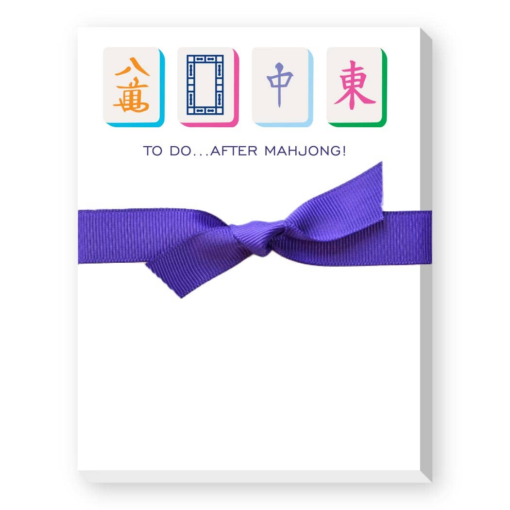 Purple - To Do After Mahjong Notepad