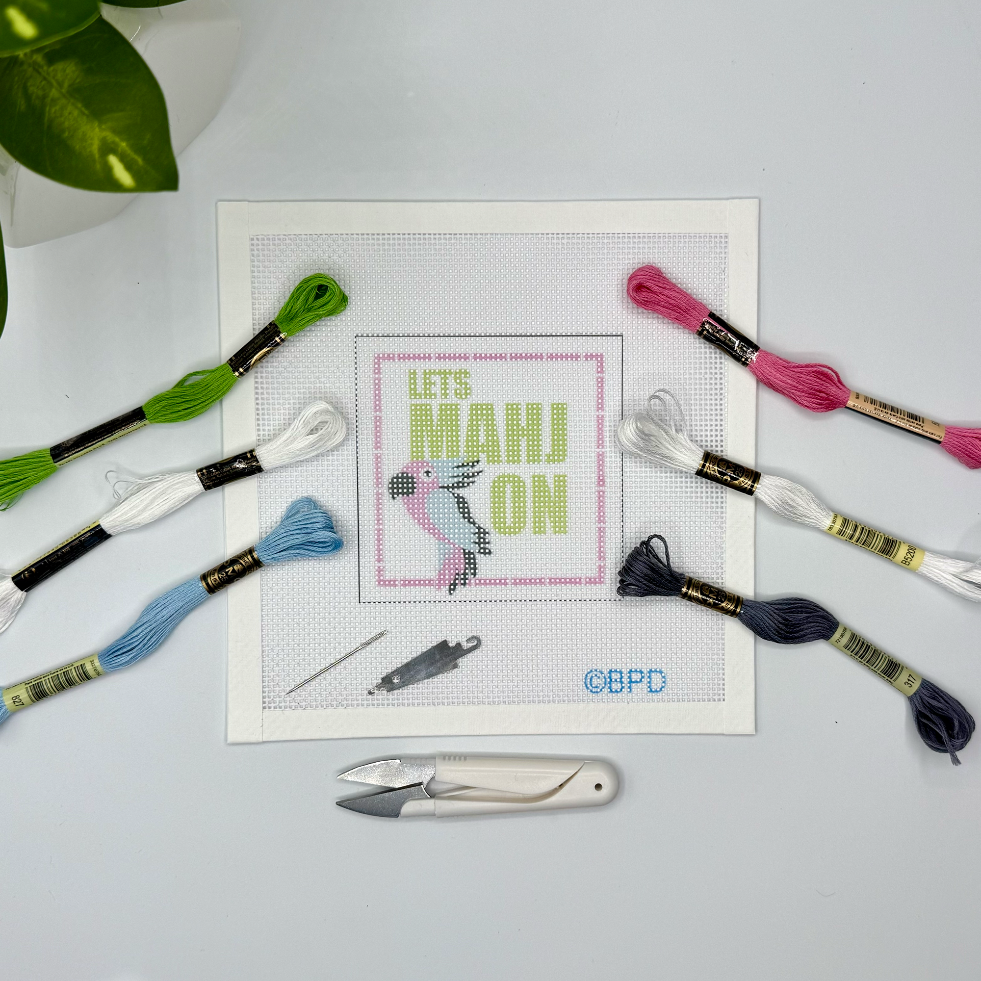 "Lets Mahj On" Needlepoint Design