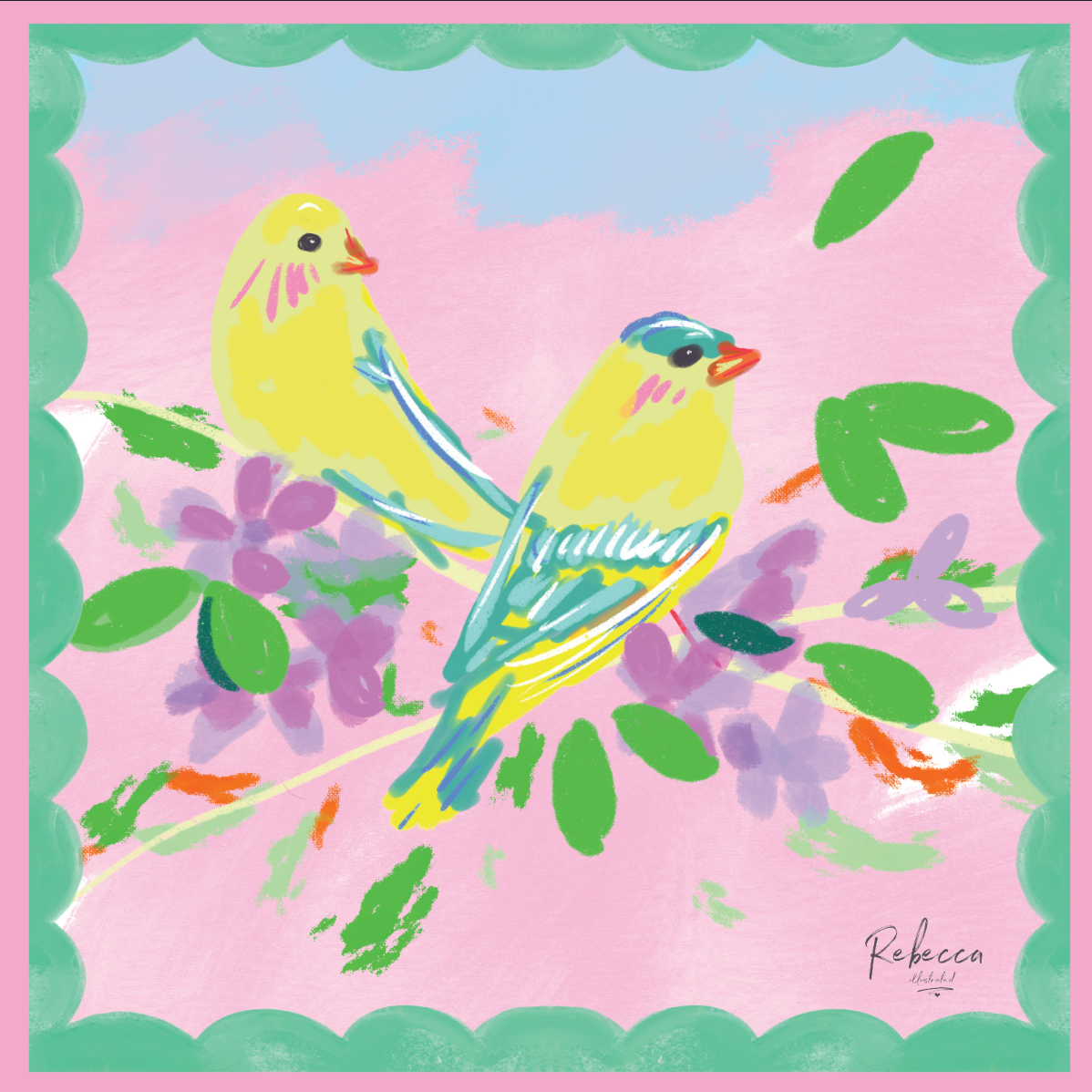 Canaries - Mahjong Mat