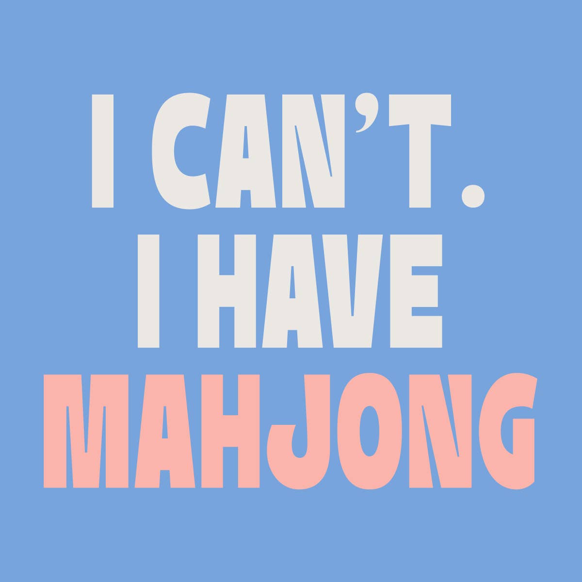 I Have Mahjong | Mahjong Cocktail Napkins