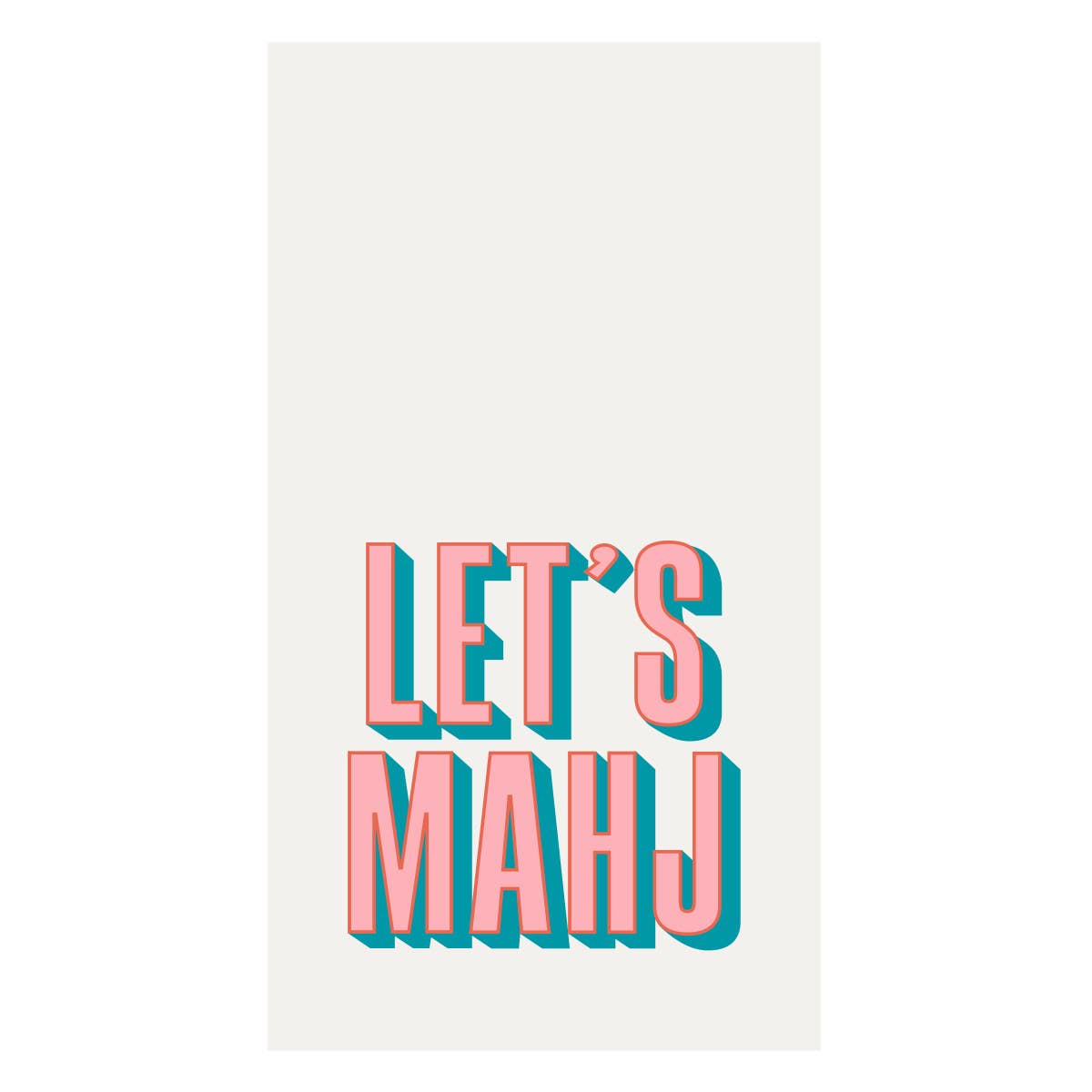 Let's Mahj 24 ct | Mahjong Paper Guest Towels